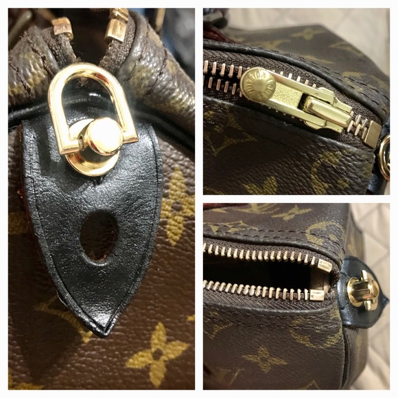 ❌❌Louis Vuitton Monogram Speedy 25 Handbag 👜Black - Picture 12 of 16